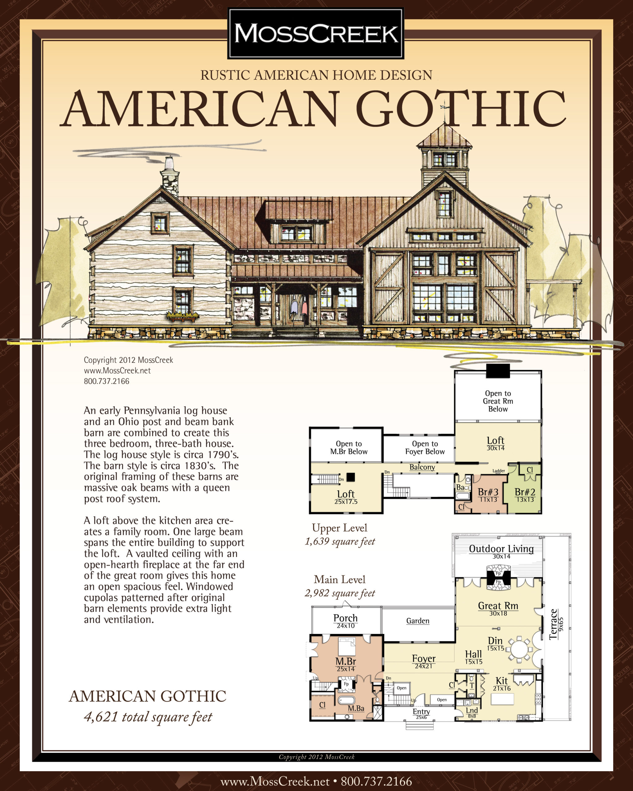 MossCreek American Gothic floor plan