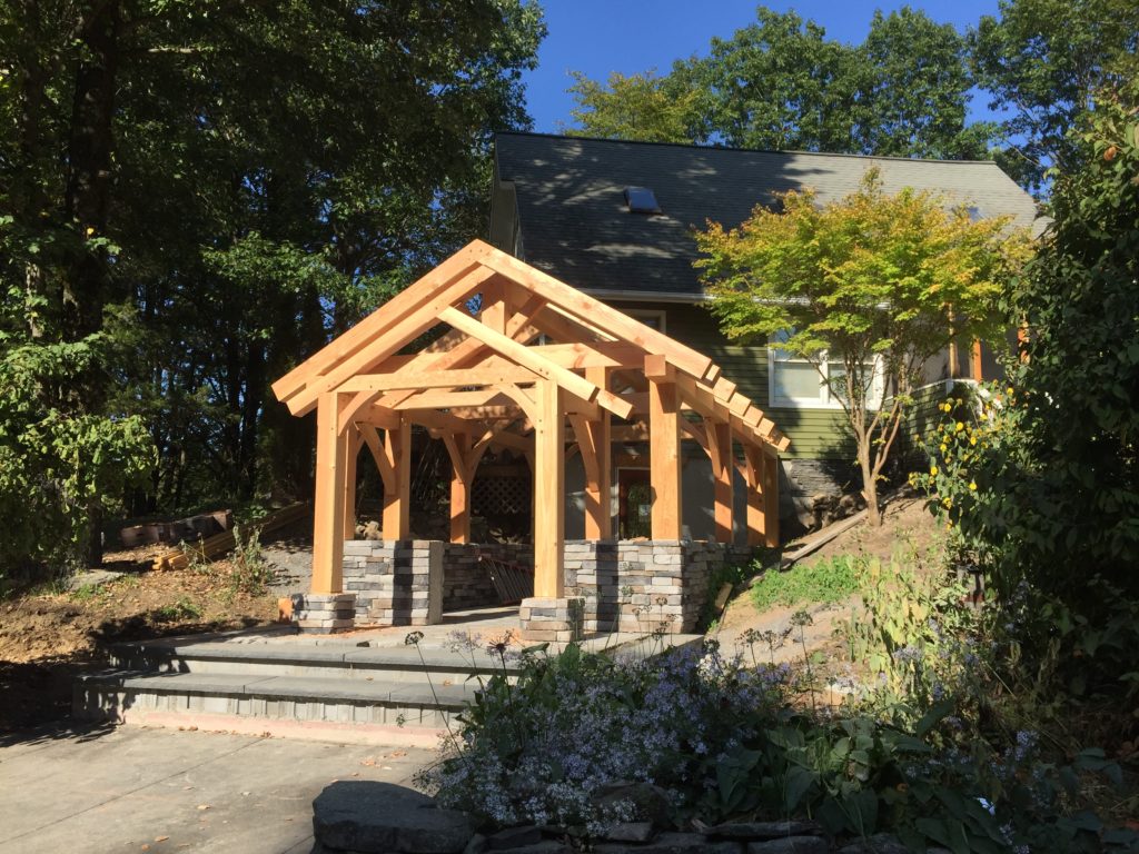 Timber Frame entryway