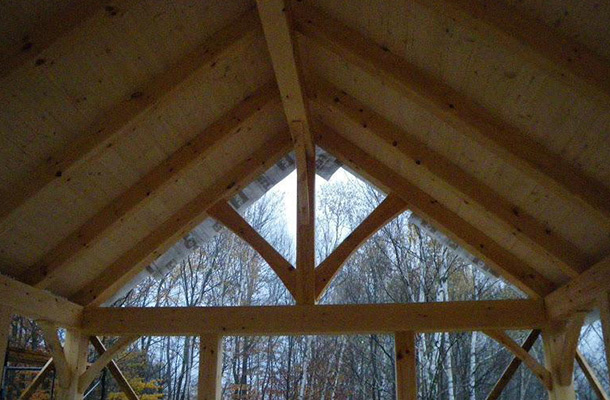 Timber frame truss